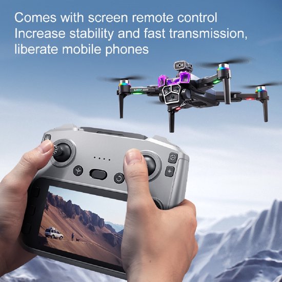 Drone Hd Photographie Aérienne Télécommandée, Avion Pliable À Quatre