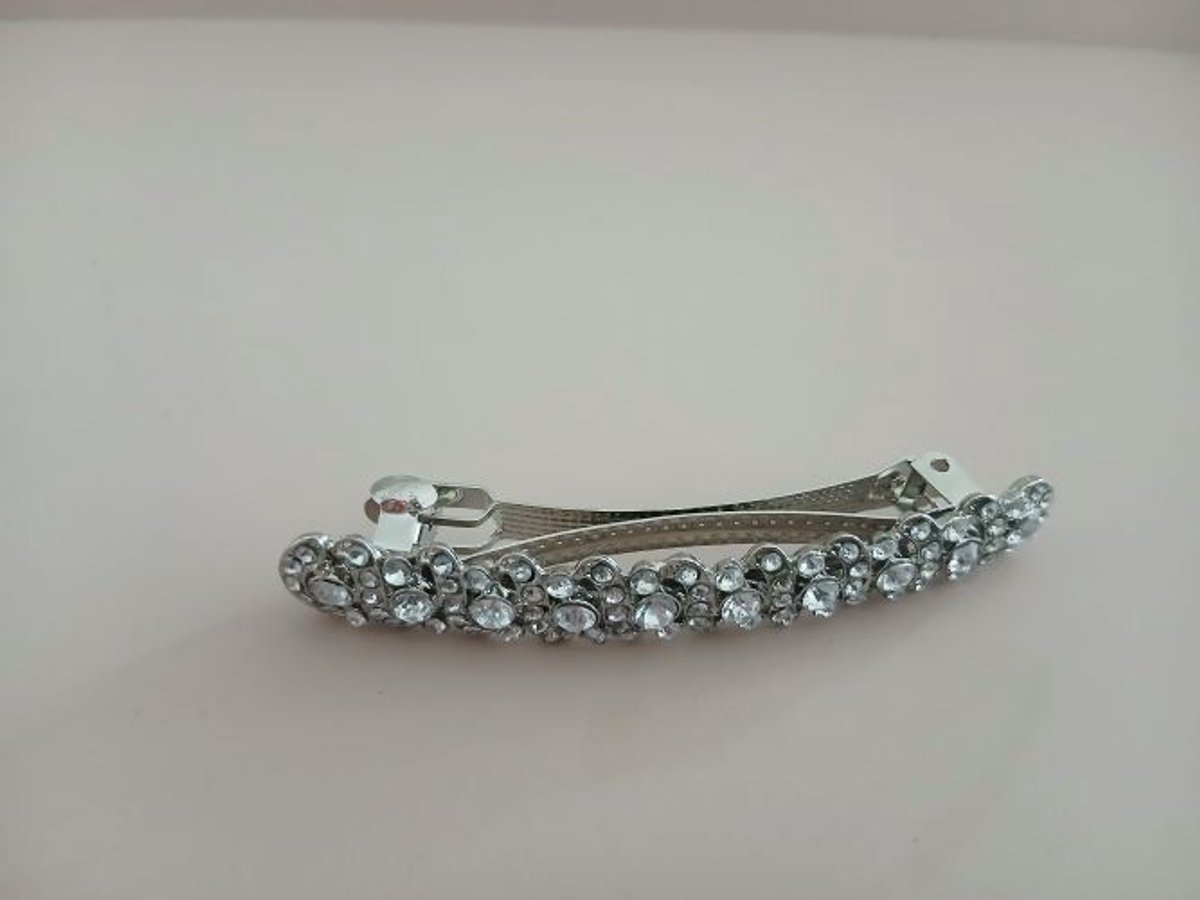 Ouligay 4 stuks strass haarspelden zilver bruid haaraccessoires zilver bruid haarspelden dames bruiloft haarspelden met strass-steentjes fancy Bridal bruidsmeisje haaraccessoires voor vrouwen meisjes