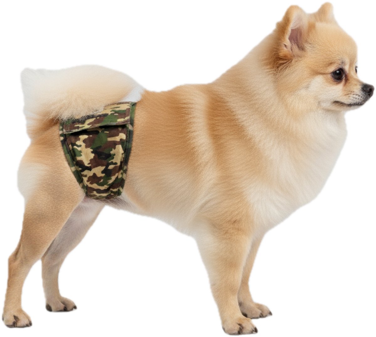 Hondenluier Camouflage Maat S - Wasbaar - Verstelbaar 33-41 cm