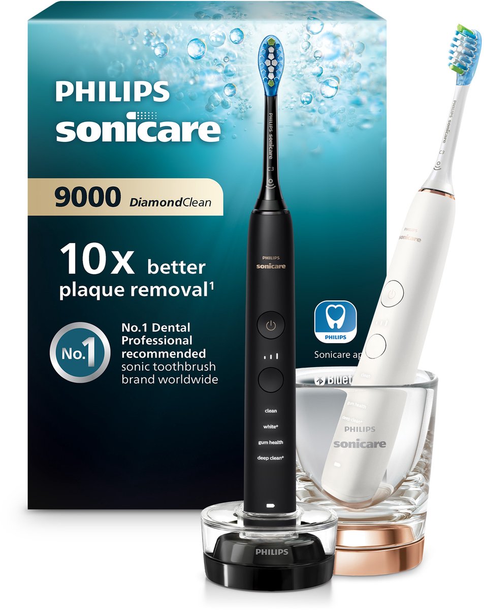 Philips Sonicare Diamondclean HX9914/57 - Elektrische tandenborstels - Duo Pack