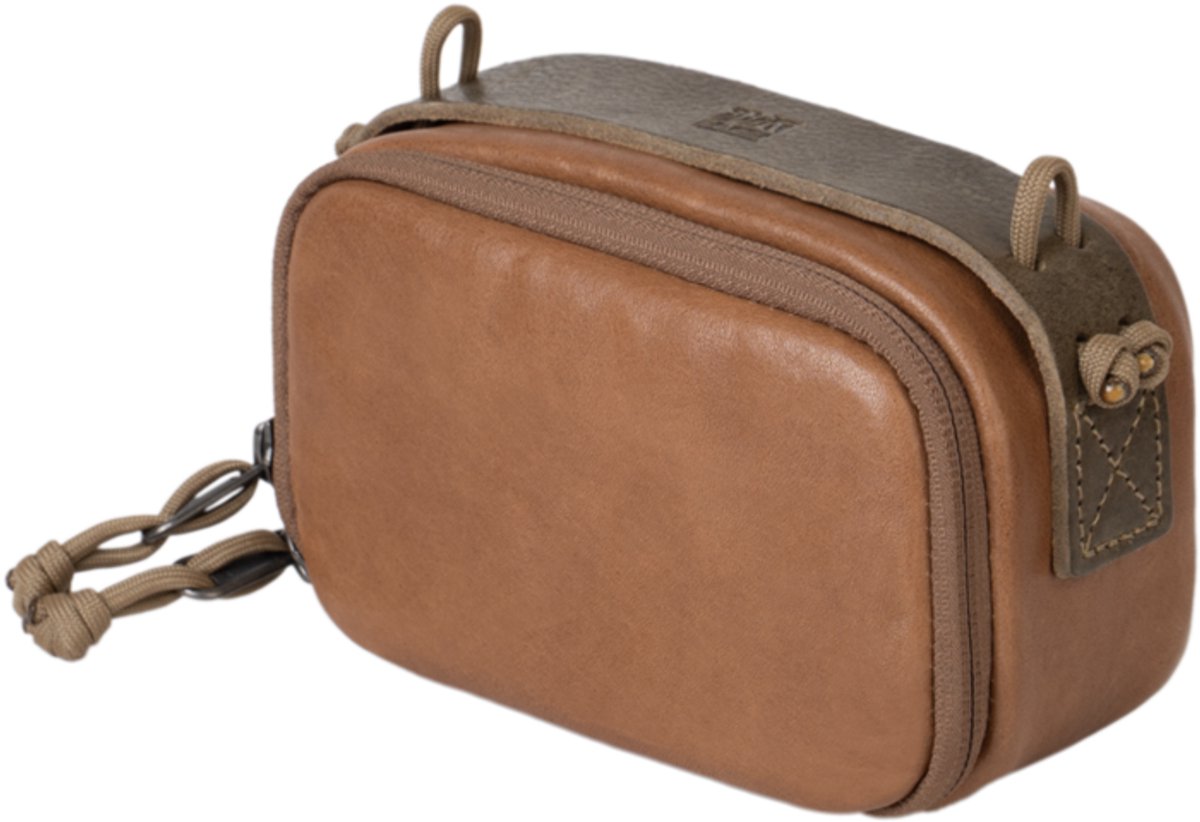 Wotancraft Portable Camera Pouch - maat M - bruin leer - cameratas