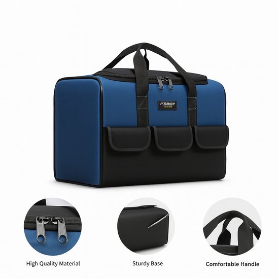 WINHUNT Sac à main multifonctionnel en tissu Oxford résistant à l'usure pour outils de maintenance, sac à outils pratique, version améliorée, taille : 17 pouces