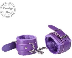 Pluche Handboeien - BDSM - Pluche - Paarse handboeien - Beginners - Comfortabel - Fluffy - Verstelbaar - New Age Devi