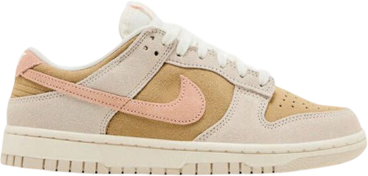 Nike Dunk Low Phantom Washed Dames sneakers schoenen herfst winter suede Bruin