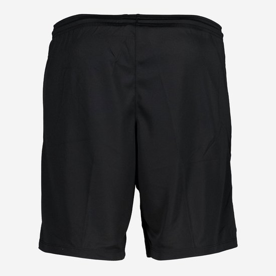 Short de sport noir avec ceinture élastique, vu de dos.