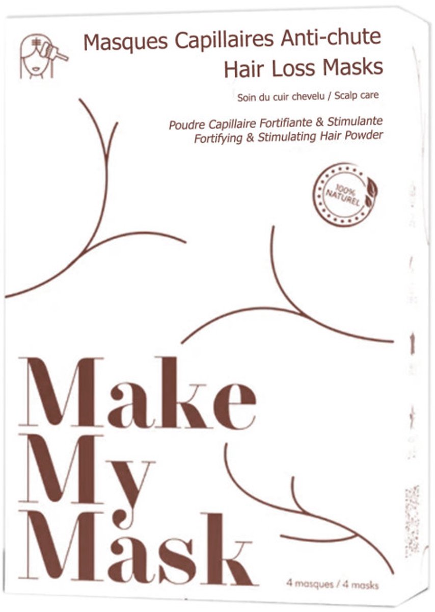 MAKEMYMASK ANTI-HAARUITVAL MASKERS X4 MASKERS