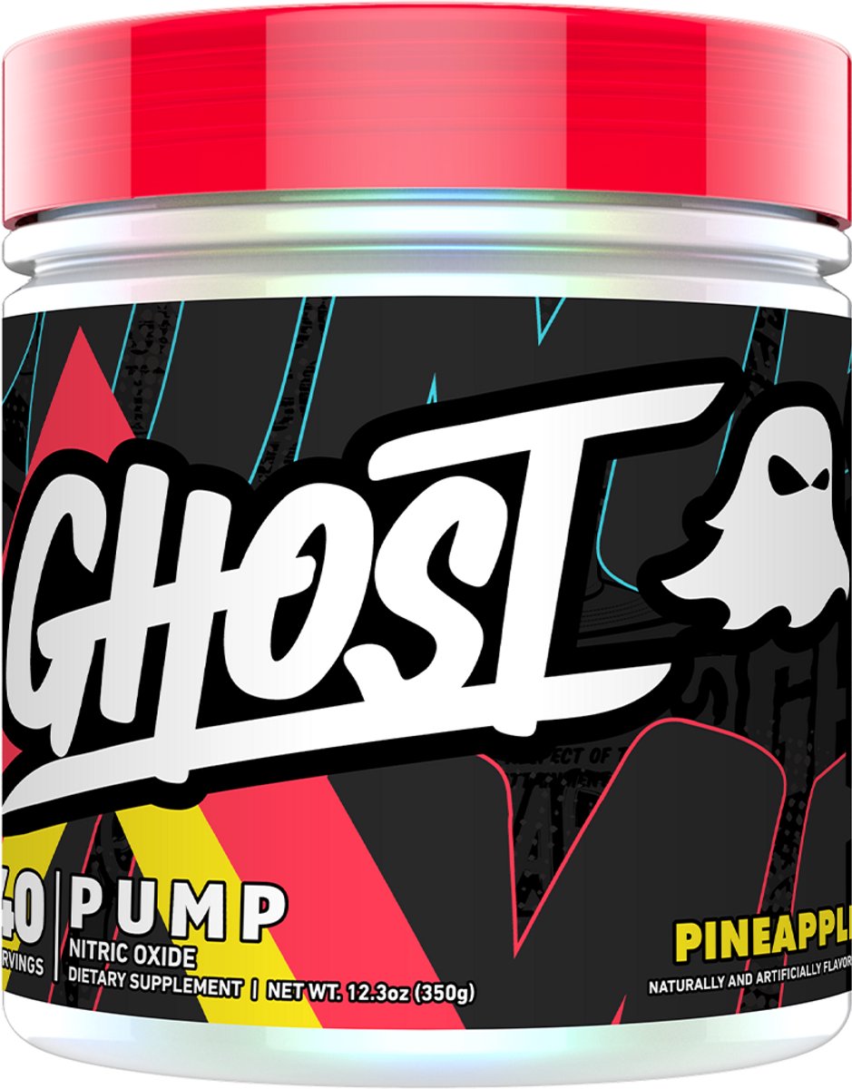 Ghost Pump Pre-workout - Pre Workout - Zonder Cafeïne - Ananas - 340 gram (40 doseringen)