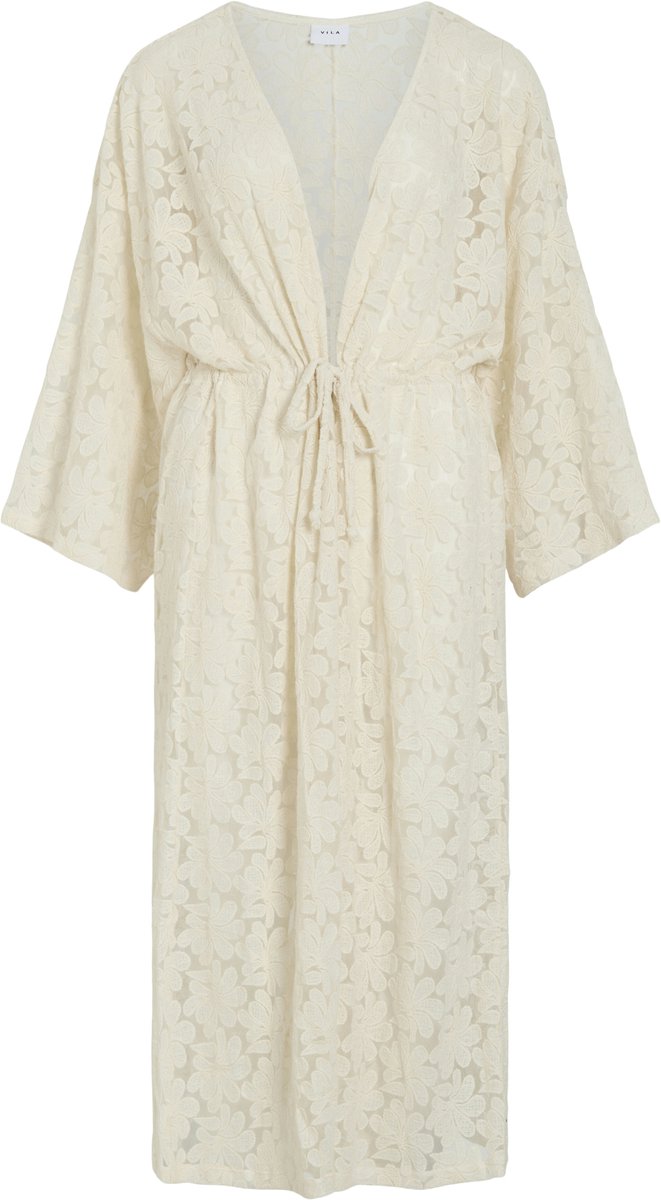 VILA - VIODETTI 3/4 V-NECK MIDI CAFTAN/EF - Dames - Hoofddeksels