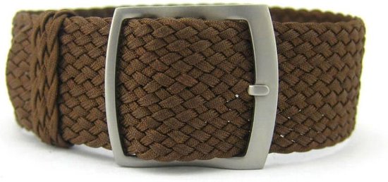 Bracelet Perlon Tressé Premium - Bracelet de Montre Perlon Tissé - Rose 20mm