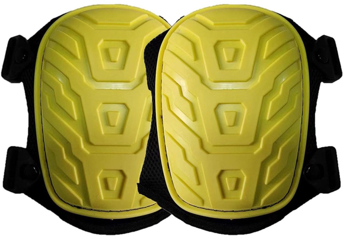 Kniebeschermers van schuimrubber - kniebeschermers - kniebeschermers volwassenen - Kniebeschermers voor autoreparatie - Beschermende kleding voor buitensporten - Geel