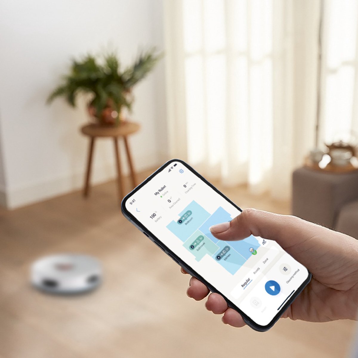 Philips HomeRun 2000-serie Robotstofzuiger Met Dweilfunctie – XU2000/25 – 6000 Pa Sterke Zuigkracht – Slimme Navigatie — afbeelding 5
