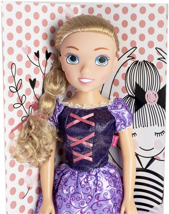 Pop prinses in paarse jurk - 80 cm. van POP — afbeelding 2