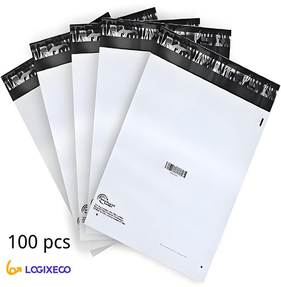 100 stuks Verzendzakken (L)- 450×560 mm– Sterk & Waterdicht – Voor E-commerce, delivery, logistics - webshop zakken