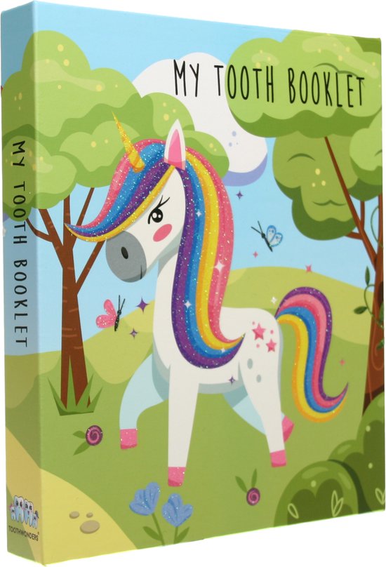 Toothwonders - My Tooth Booklet Unicorn - English - The Booklet Consists A Handy Holder With Rotating Compartments Where Each Tooth Has Its Own Place - Magnetic Closure To Close The Booklet - Perfect As A Gift! van Toothwonders — afbeelding 3