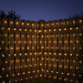 Lighto | Netverlichting Binnen & Buiten - 144 LED's - IP44 - Kerstverlichting - Lichtgordijn - 8-Functies | 2x2 m - Warm Wit