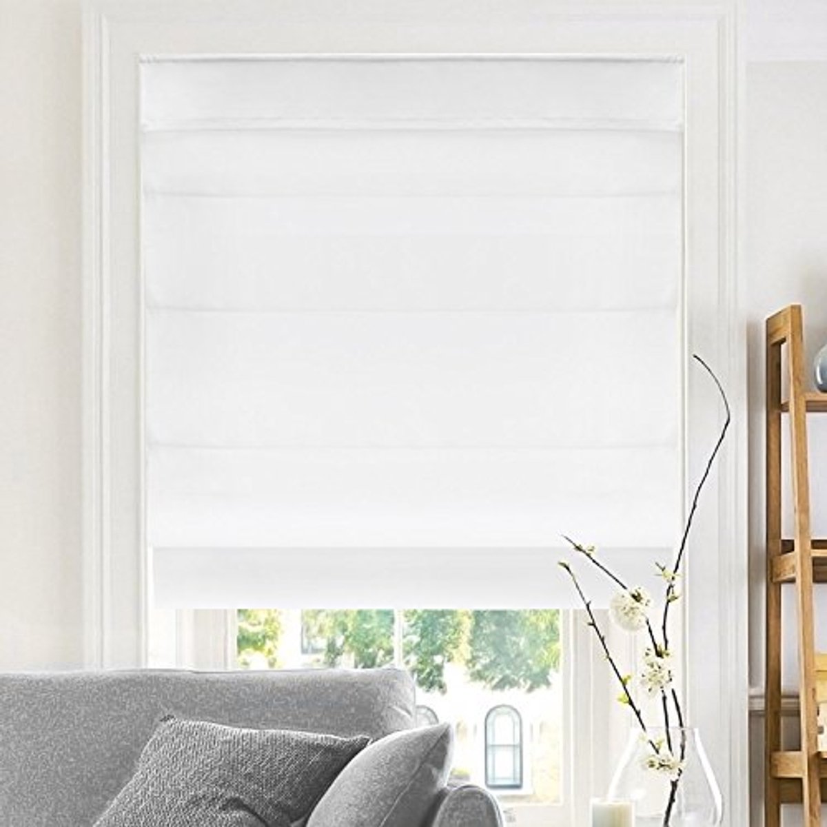 Romaanse Jaloezieën voor Vensters - Privacy & Lichtfilterend, 33" x 64"