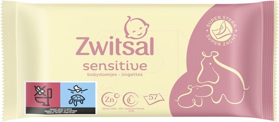 Zwitsal - Billendoekjes - Sensitive - 1368 doekjes (24x57) - Voordeelverpakking