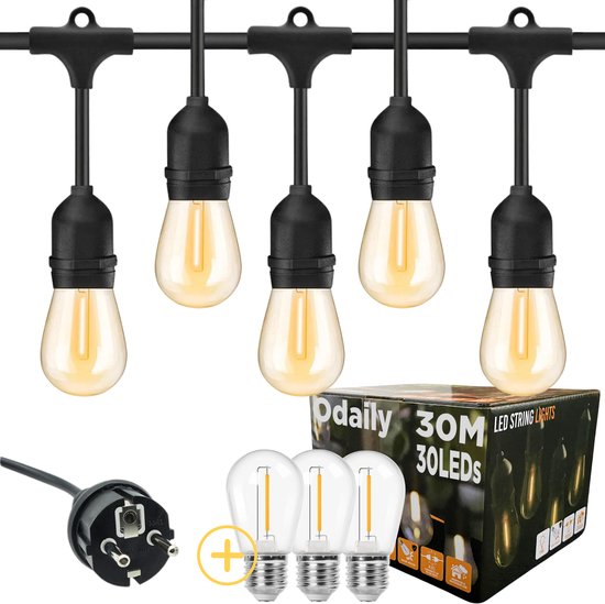Lichtsnoer, LED-lampjes 80cm 10 buizen 720 LED's IP65