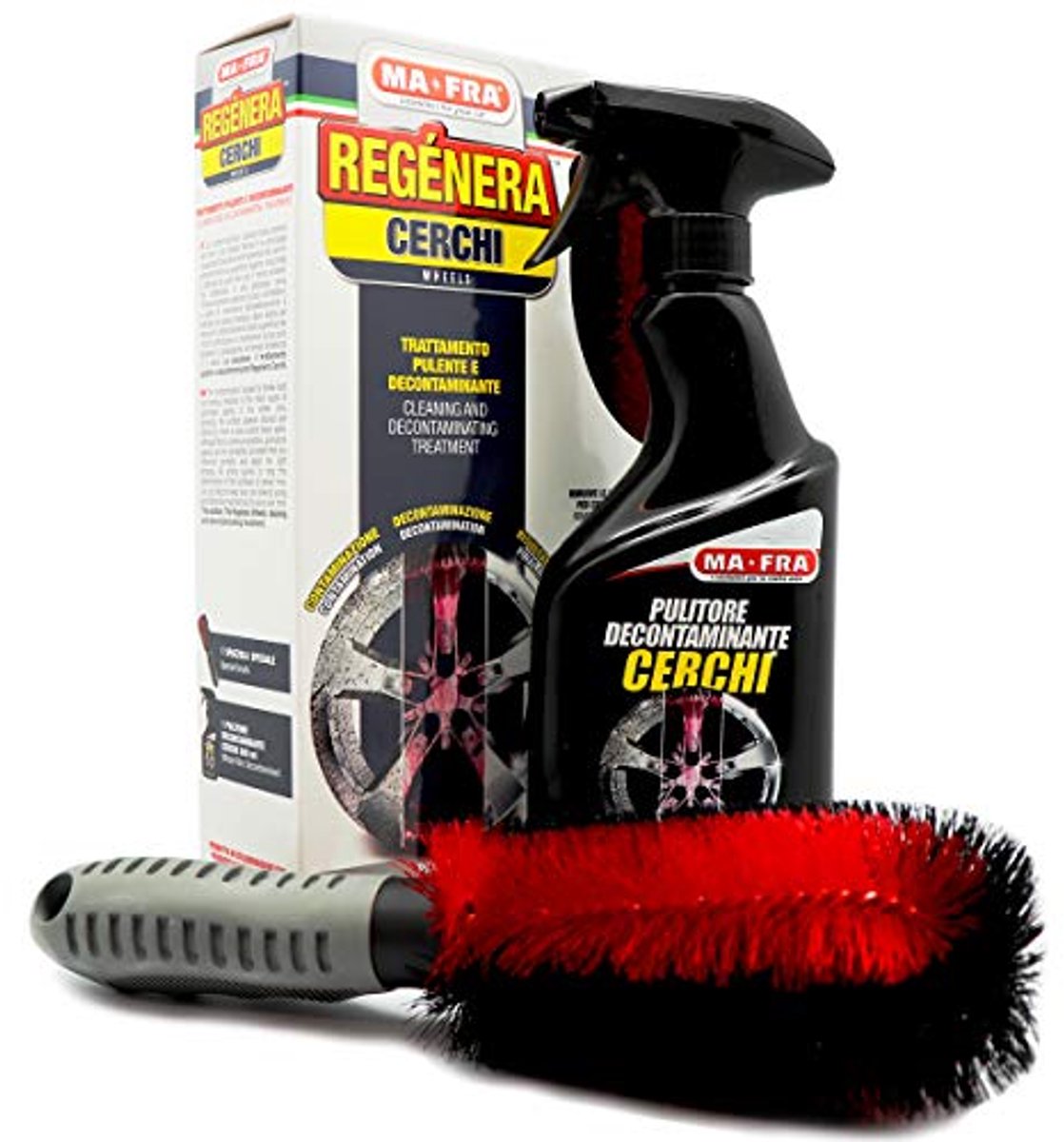 Complete Herstelkit voor Velgen - Reinigingsspray 500ml en Speciale Borstel