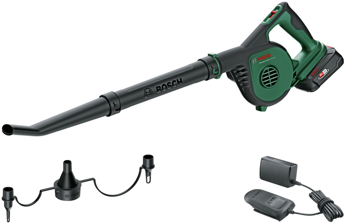 Bosch UniversalLeafBlower 18V-130 - Bladblazer - Inclusief 18 V Li-Ion Accu (2.5 Ah) – Oplader