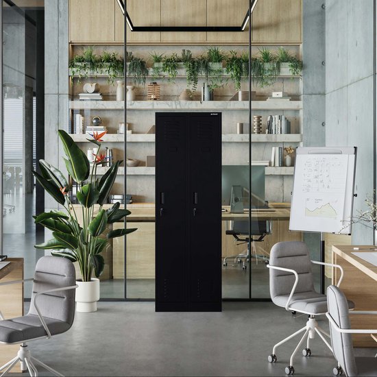 JAN NOWAK - Armoire en métal KACPER II - Armoire de travail - Zwart