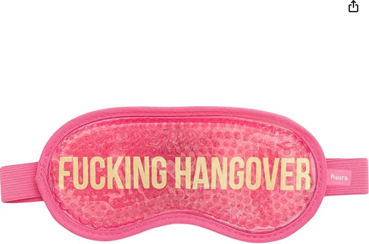 Oogmasker - F*cking Hangover - Roze - Inclusief Verzendkosten