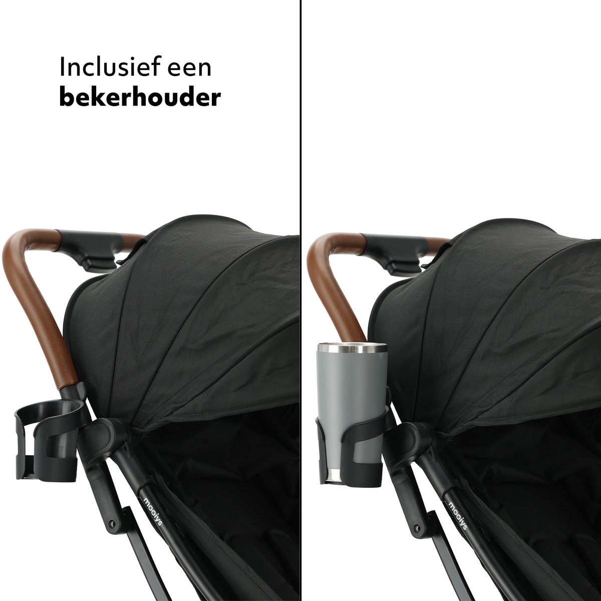 Mooiys Ash Buggy - Compacte buggy - Lichtgewicht Inklapbaar - Zwart – foto 8