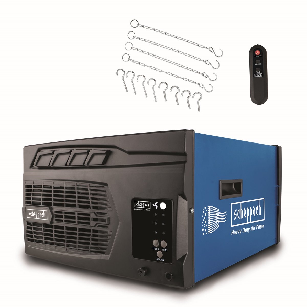 Scheppach Luchtfilter HDA-14 - 110W - Luchtreiniger voor in de werkplaats - 50dB - met afstandsbediening