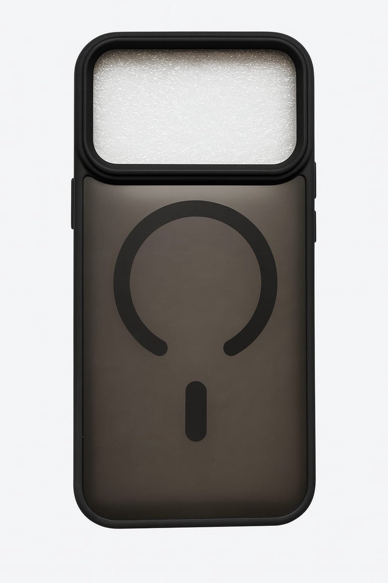 iPhone 17 Pro Max Hoesje met MagSafe - TPU Backcover - Schokbestendig & Gripvast - Zwart