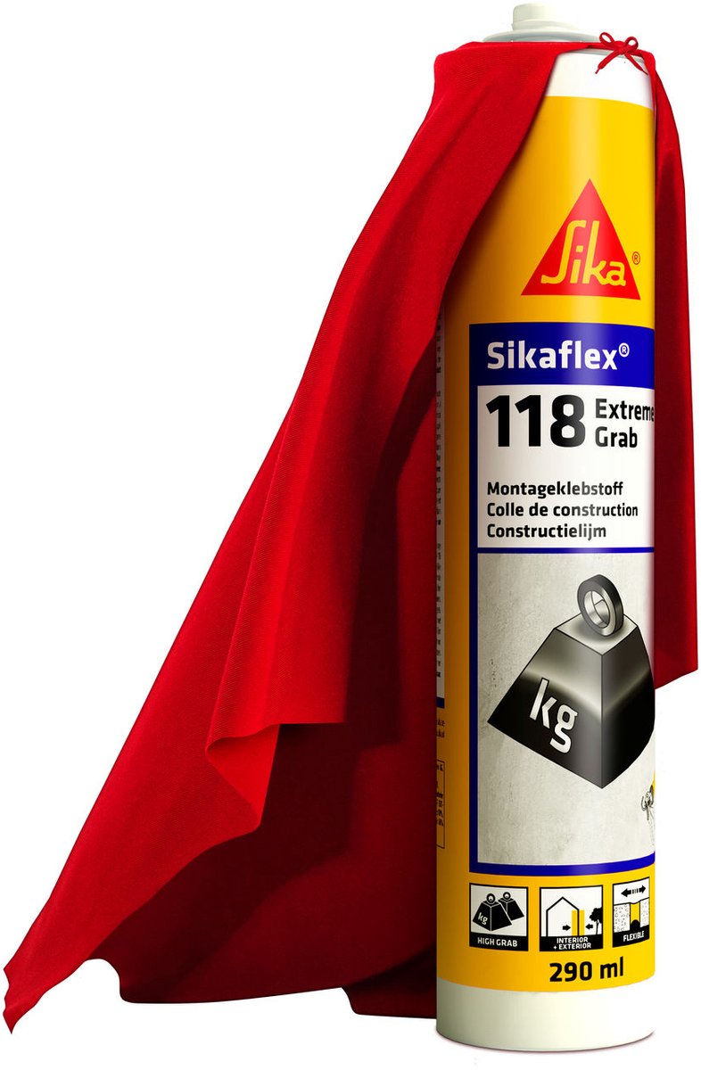 Sikaflex 118 Bouwlijm 400g - Extra Dik & Super Sterk