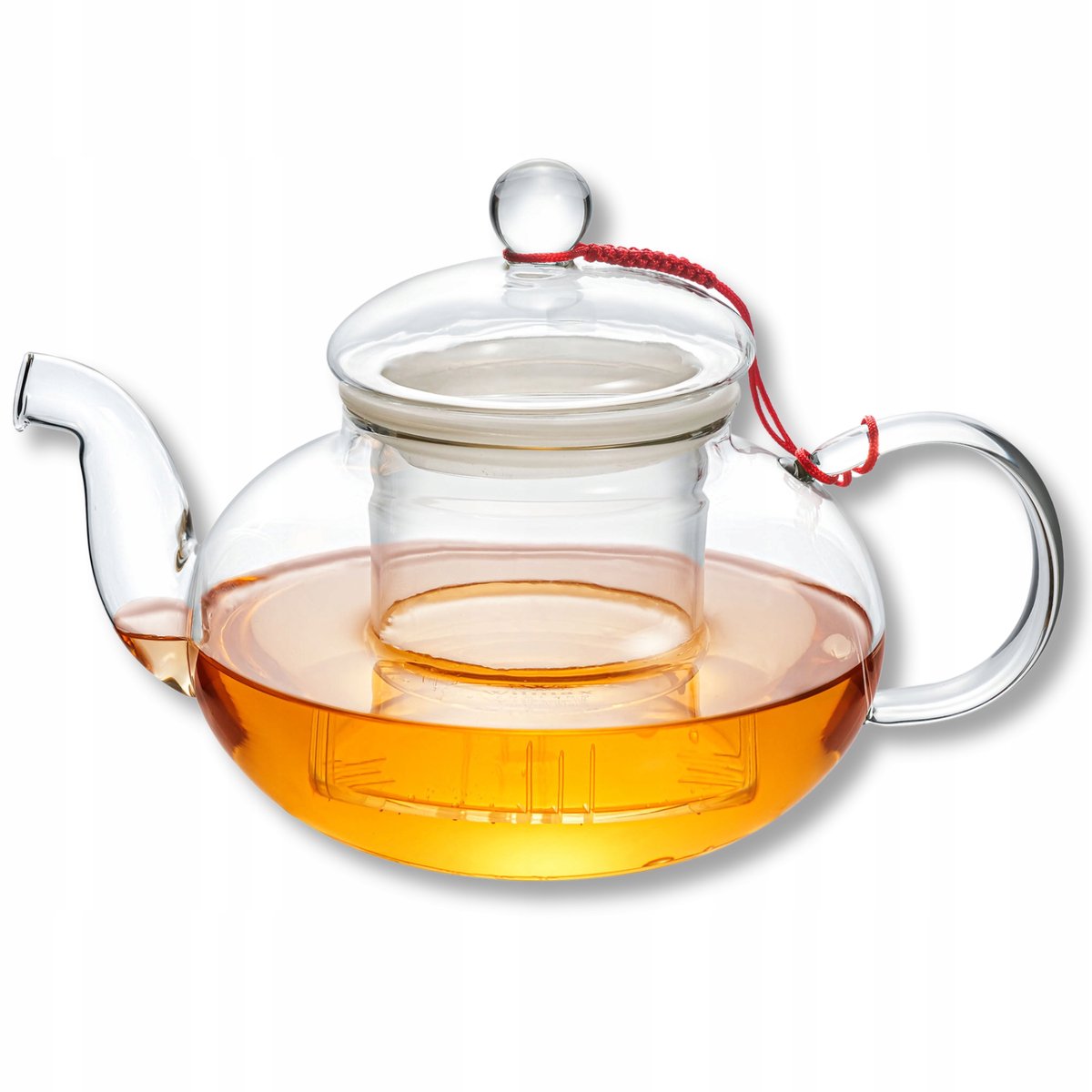 Glazen theepot met zetgroep, hittebestendig, 620 ml