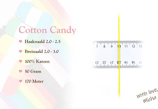 Ball Bundle - 100% coton - 5 boules - Vintage (001) - 50grammes - 170mètres - Coton au crochet Cotton Candy - Micha Yarns