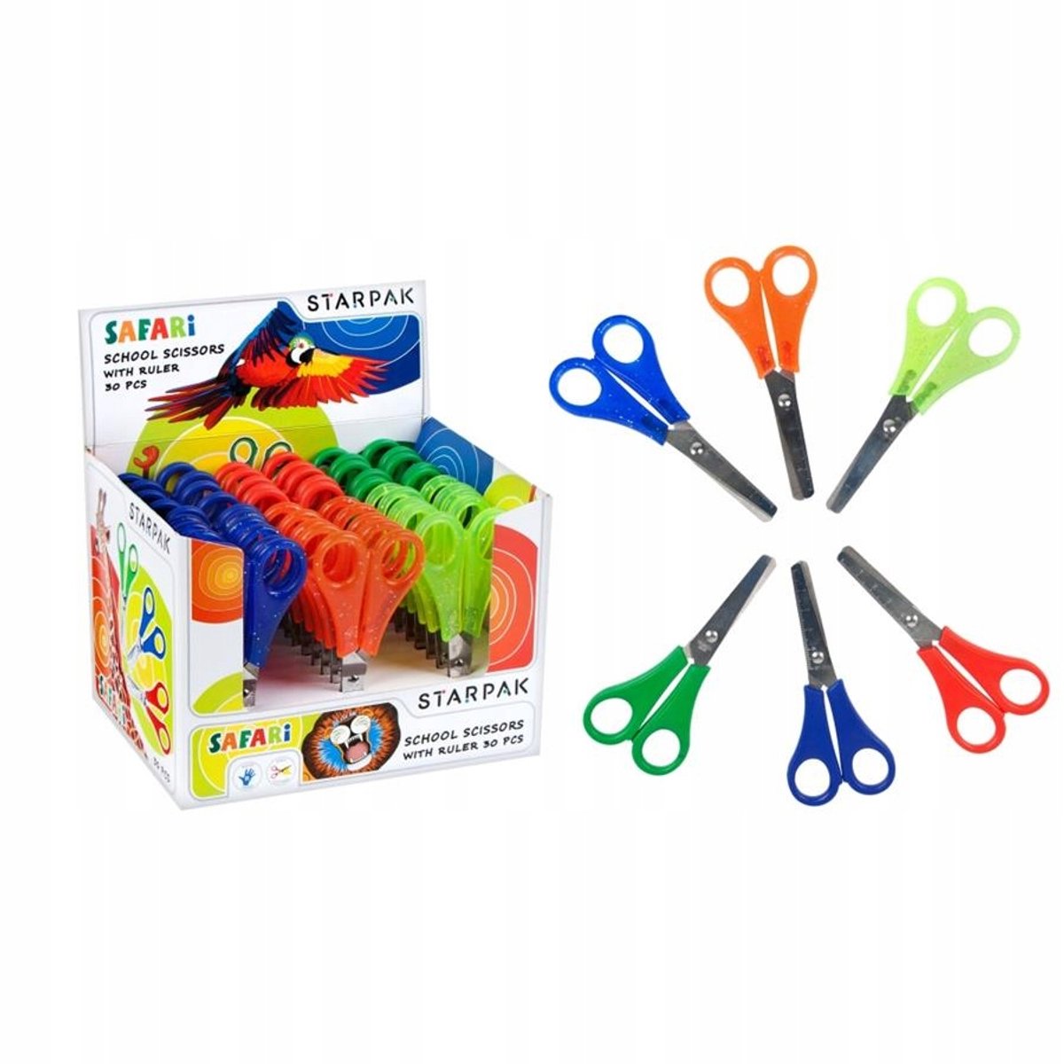 Starpak Kinderschaar 13 cm met Liniaal - Veilig en Duurzaam