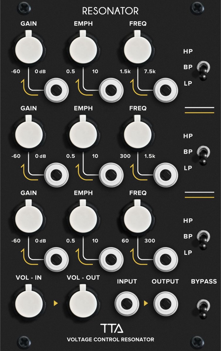 Tiptop Audio Resonator - Filter modular synthesizer