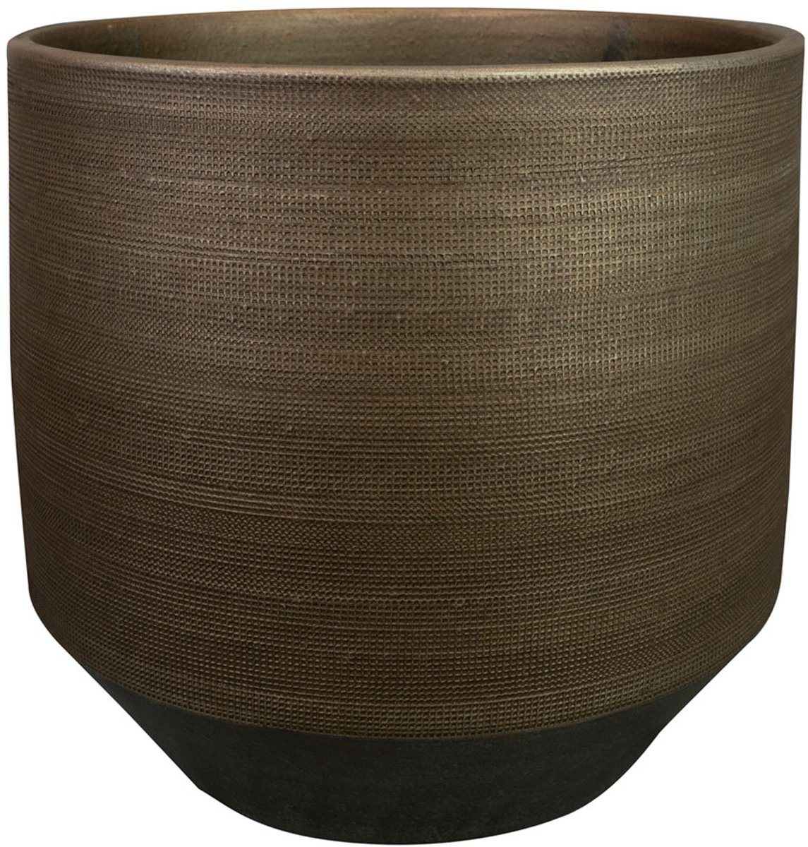 Ter Steege - Bloempot - Keramiek - bruin - B32 x L30 x H30 cm - Opening 28,2 cm