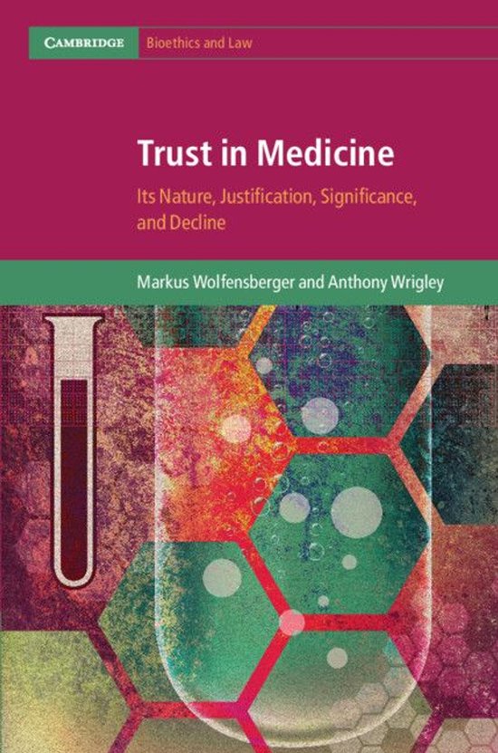 Cambridge Bioethics and Law - Trust in Medicine - cover