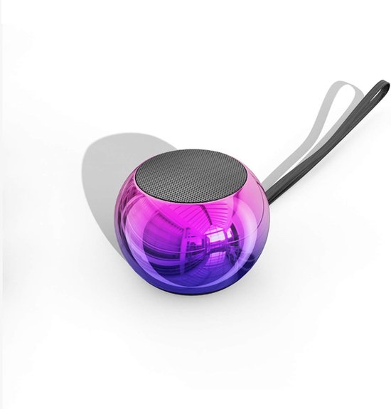 Draagbare Bluetooth Speaker Mini draadloos stereo geluid 10 uur speeltijd metalen behuizing lichtgewicht 70g