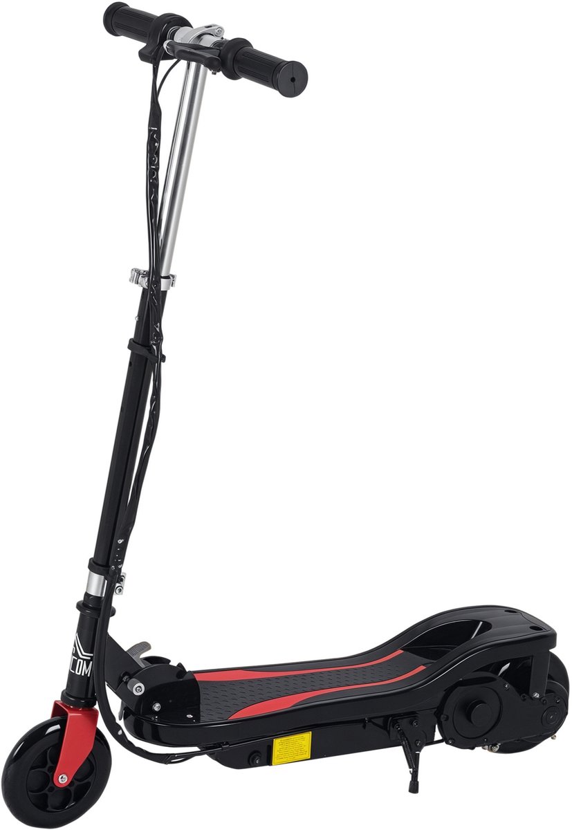 HOMCOM Kids E-Scooter - Metaal - 75x36x93cm - Zwart