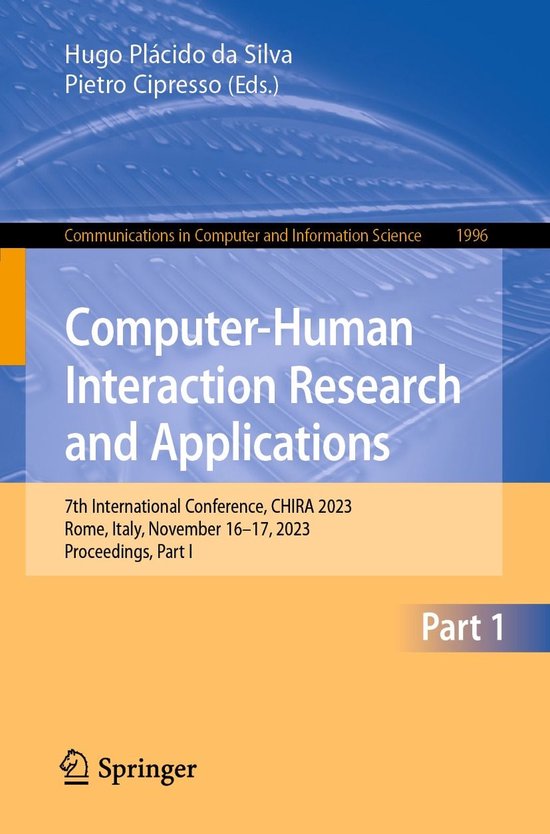 Springer Nature Proceedings Computer Science 1 - Computer-Hu ... - cover