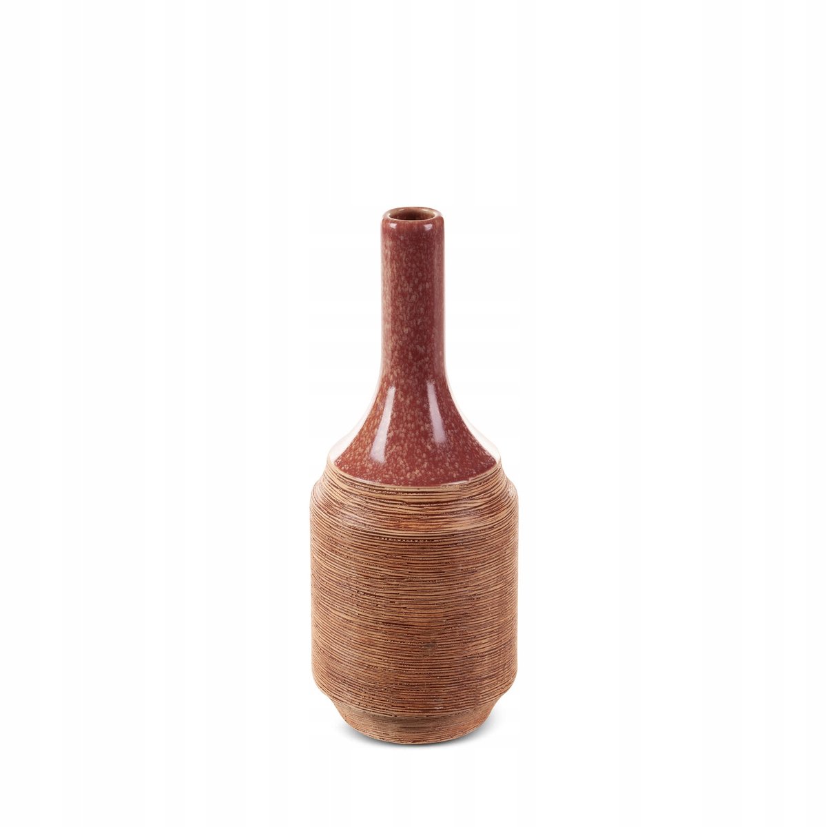 Decoratieve Vaas Elda 12x29 cm Rood Keramiek