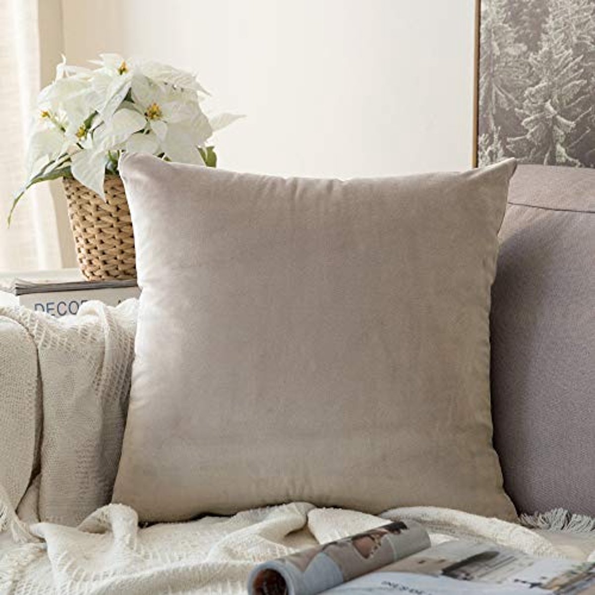 Fluwelen Kussenhoes 40x40 cm - Zacht en Elegant voor Sofa en Slaapkamer