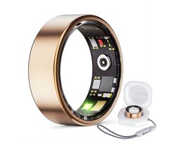 Royal Empire Smart Ring – Slimme Ring voor Heren & Dames – Inclusief Oplaaddoosje – Slaapmonitoring, Hartslag, Bloeddruk & SpO2 – IP68 Waterdicht – Nederlandse App – Maat 10