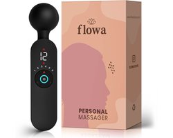 Flowa® Naya – Magic Wand - Vibrator voor Vrouwen - Krachtige Clitoris Satisfyer - 72 Standen - Fluisterstil - Sex Toys voor Vrouwen - Cadeau voor Vrouw - Zwart
