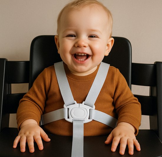 LuukyBB - Kinderstoel Tuigje - 5 Punts Harnass - Verstelbaar Baby Gordel Harness - Buggy Kinderwagen Wipstoel Gordel - Veiligheidsgordel Riempjes Veiligheidstuigje Kind