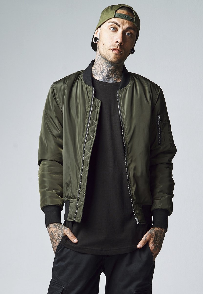 Urban Classics 2Tone Bomber jacket L Zwart