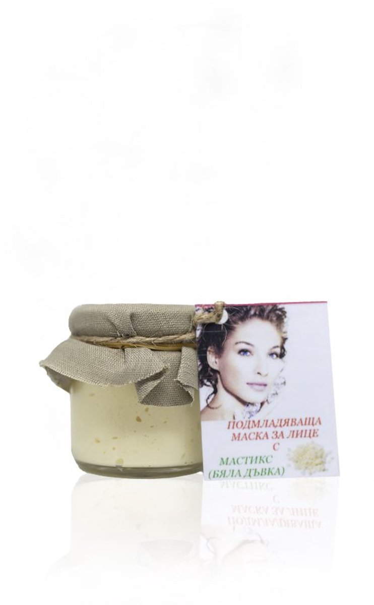 Verjongende en verhelderende masker met mastiek witte gum - vitamine C - rozenbottel en aloe vera 80ml