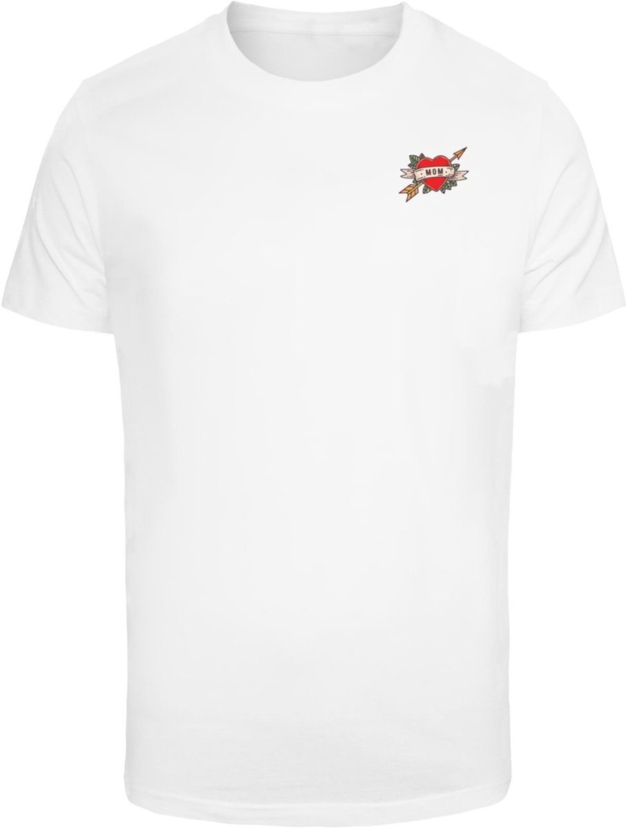 Mister Tee Mom Heart Heren Tshirt XXL Wit