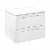 STAMAR - Meuble de salle de bain 60 avec plan suspendu sous vasque 60 - salle de bain - Wit