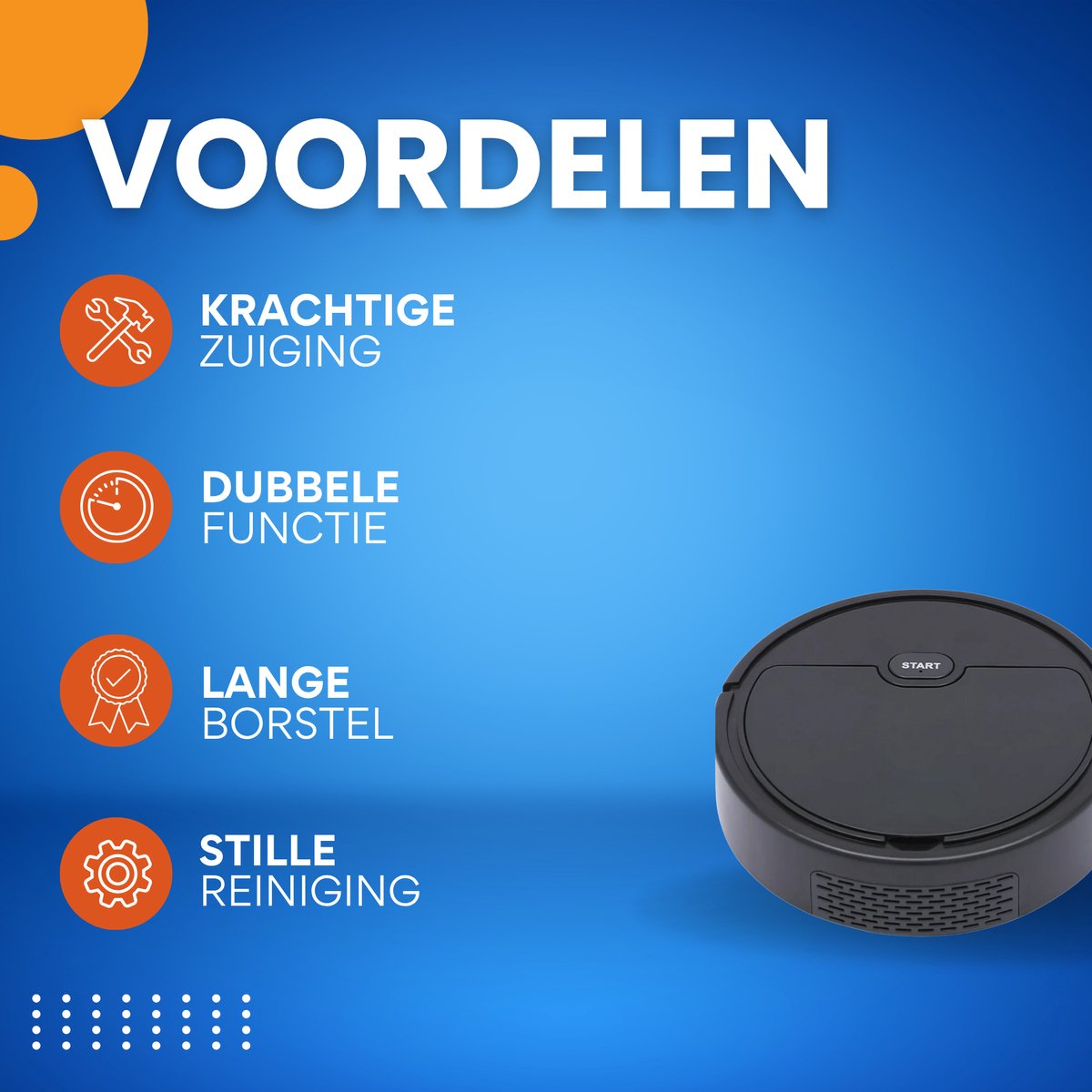 Afbeelding 2 van 3-in-1 Robotstofzuiger PRO - Met dweilfunctie - Dweilrobot - Tapijtreiniger - Vloerreiniger -500Pa Krachtige Motor - Zwart