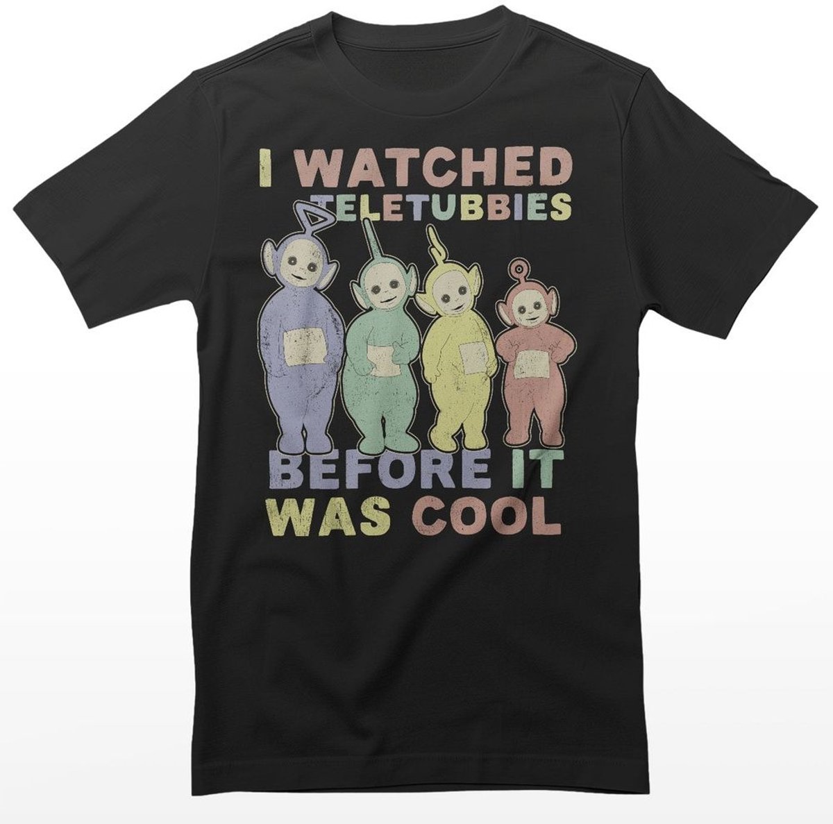 Teletubbies I Watched Before It Was Cool T-Shirt CPLG-1-TTUB001-H59-8 Black-L